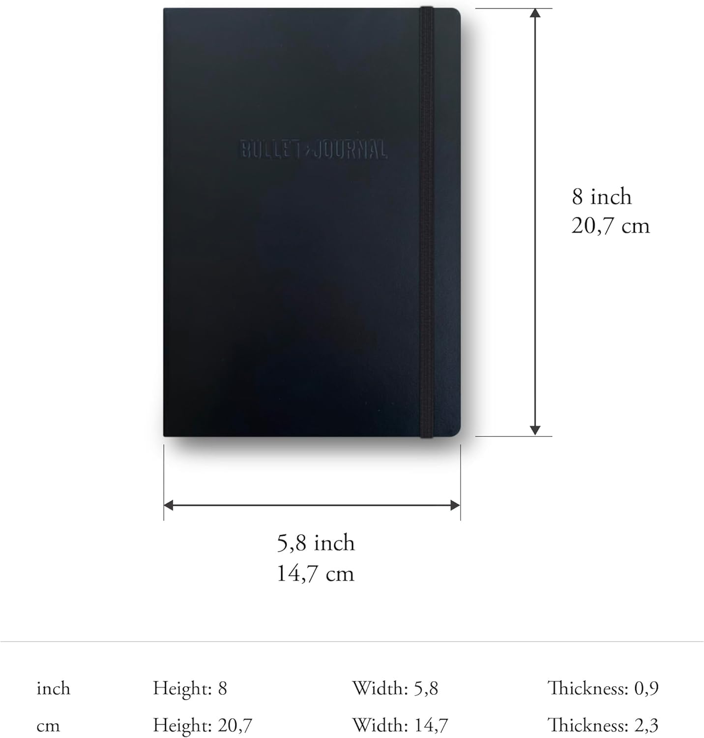 LEUCHTTURM1917 Bullet Journal Stealth Collector's Set - All Black Official BuJo Notebook, Drehgriffel Pen, and Pen Loop