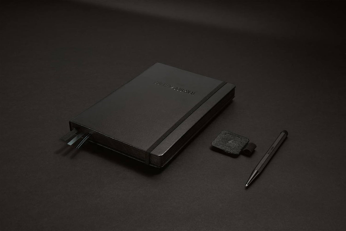 LEUCHTTURM1917 Bullet Journal Stealth Collector's Set - All Black Official BuJo Notebook, Drehgriffel Pen, and Pen Loop