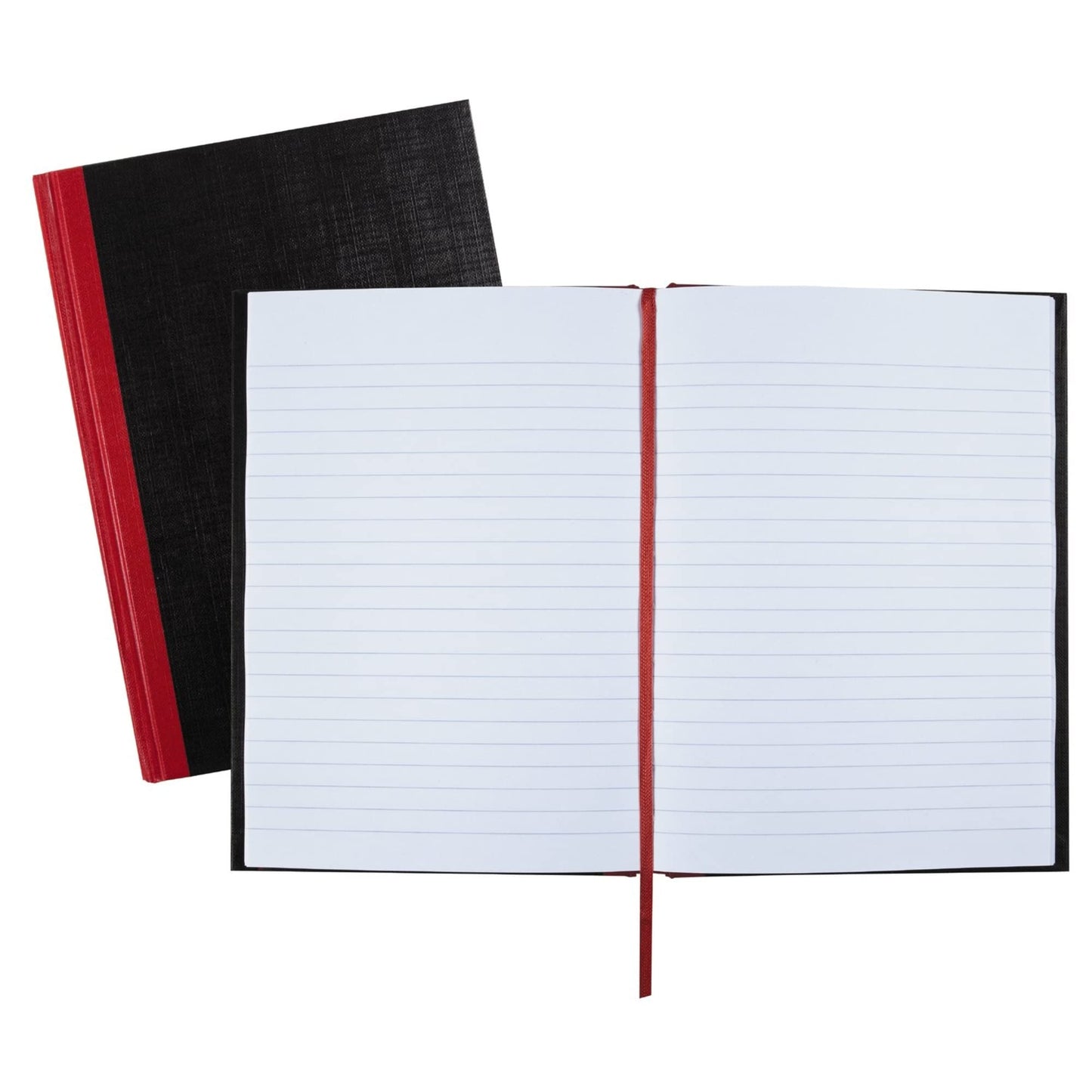 Black n' Red Notebooks, Business Journals, 3 Pack, 11-3/4" x 8-1/4", 96 Sheets, Ruled, Optik Paper, Hardcover, Casebound, Black (400123487)