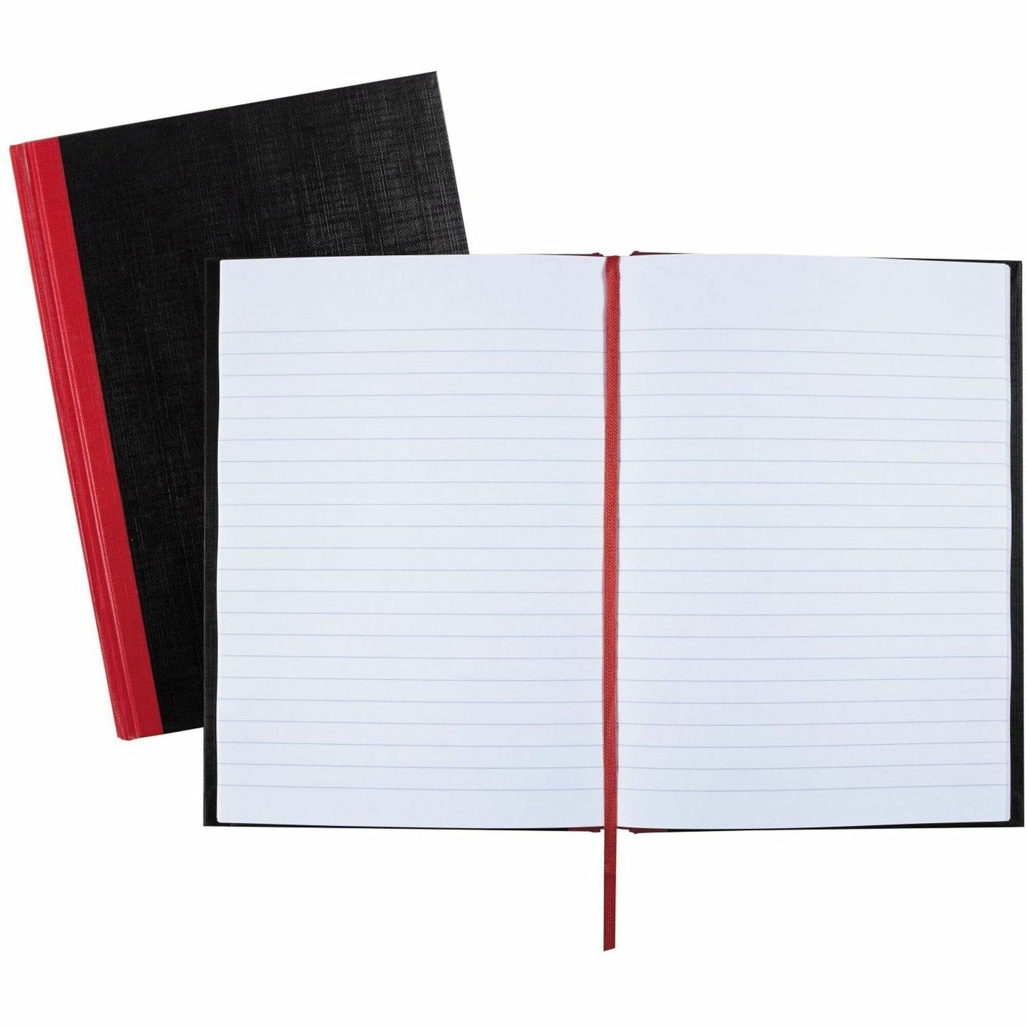 Black n' Red Notebooks, Business Journals, 3 Pack, 11-3/4" x 8-1/4", 96 Sheets, Ruled, Optik Paper, Hardcover, Casebound, Black (400123487)