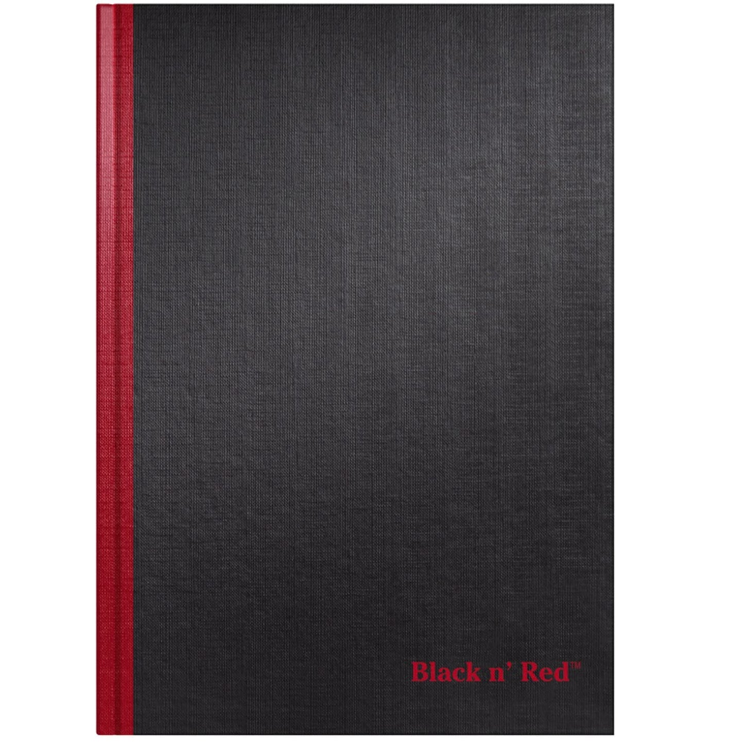 Black n' Red Notebooks, Business Journals, 3 Pack, 11-3/4" x 8-1/4", 96 Sheets, Ruled, Optik Paper, Hardcover, Casebound, Black (400123487)