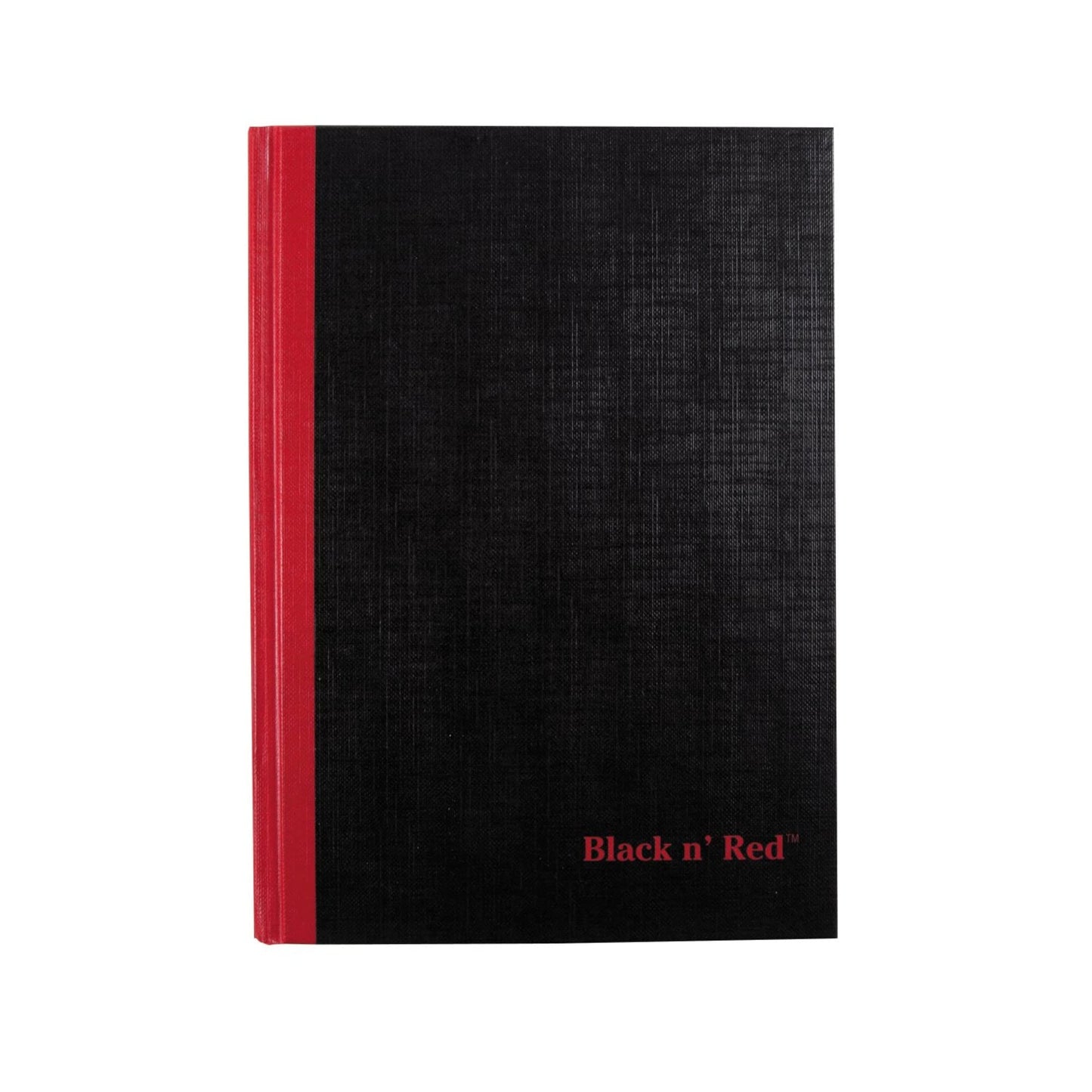 Black n' Red Notebooks, Business Journals, 3 Pack, 11-3/4" x 8-1/4", 96 Sheets, Ruled, Optik Paper, Hardcover, Casebound, Black (400123487)