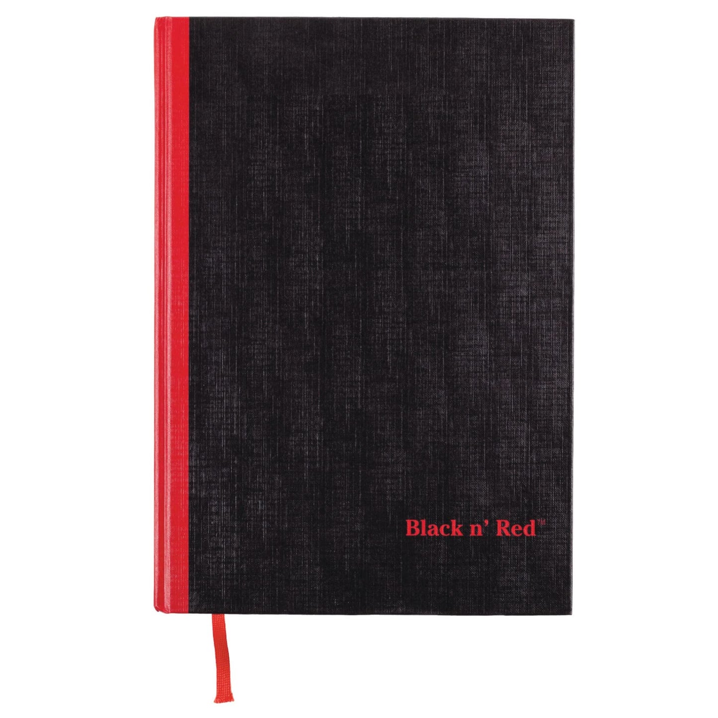 Black n' Red Notebooks, Business Journals, 3 Pack, 11-3/4" x 8-1/4", 96 Sheets, Ruled, Optik Paper, Hardcover, Casebound, Black (400123487)