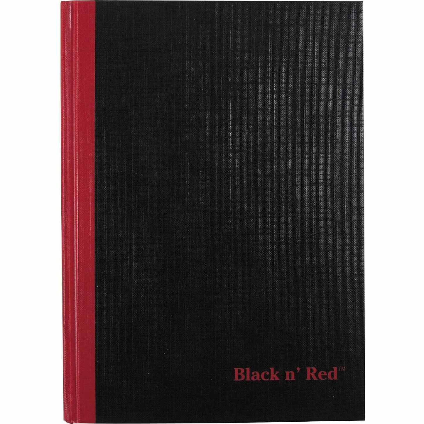 Black n' Red Notebooks, Business Journals, 3 Pack, 11-3/4" x 8-1/4", 96 Sheets, Ruled, Optik Paper, Hardcover, Casebound, Black (400123487)