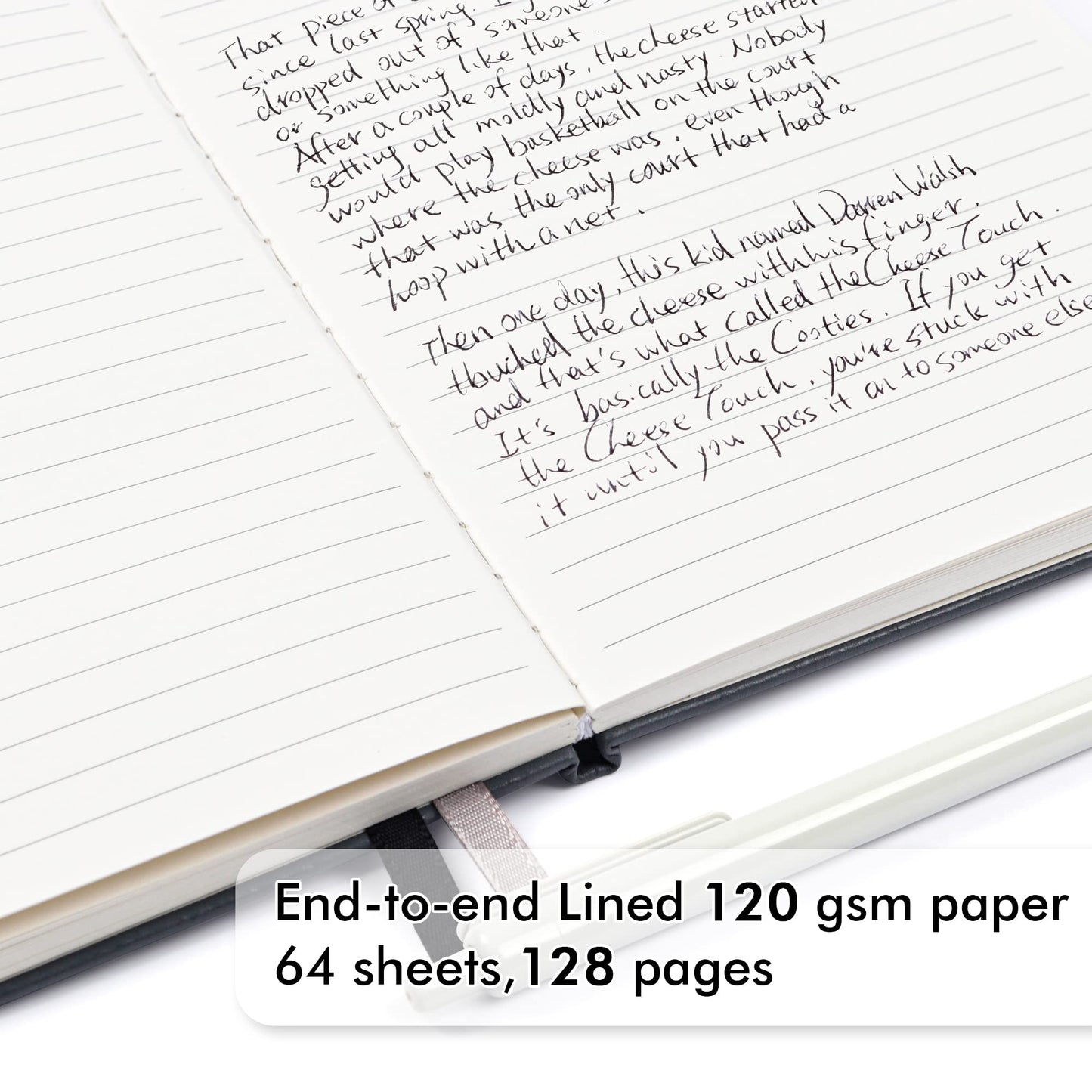 feela 24 Pack Journal Notebook for Work, Business Notebook Bulk Hardcover Lined Writing Journal with Pen Holder for Men Women Note Taking, with 24 Black Pens, 120 GSM, 5.1”x8.3”, A5, Gray